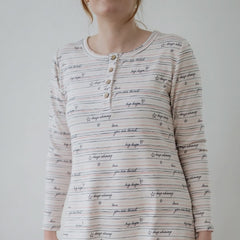 Ladies Bamboo Long-Sleeve Housedress | Love Story