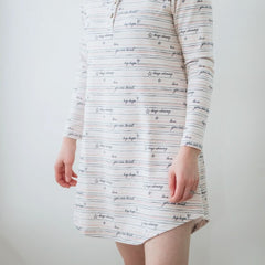 Ladies Bamboo Long-Sleeve Housedress | Love Story
