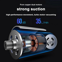 120W Cordless Handheld Vacuum Cleaner Small Mini Portable Car Auto